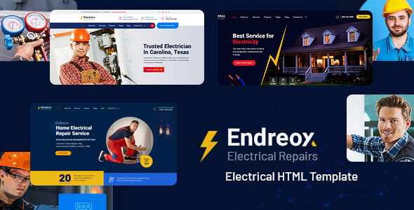 دانلود قالب html انگلیسی شرکتی endreox